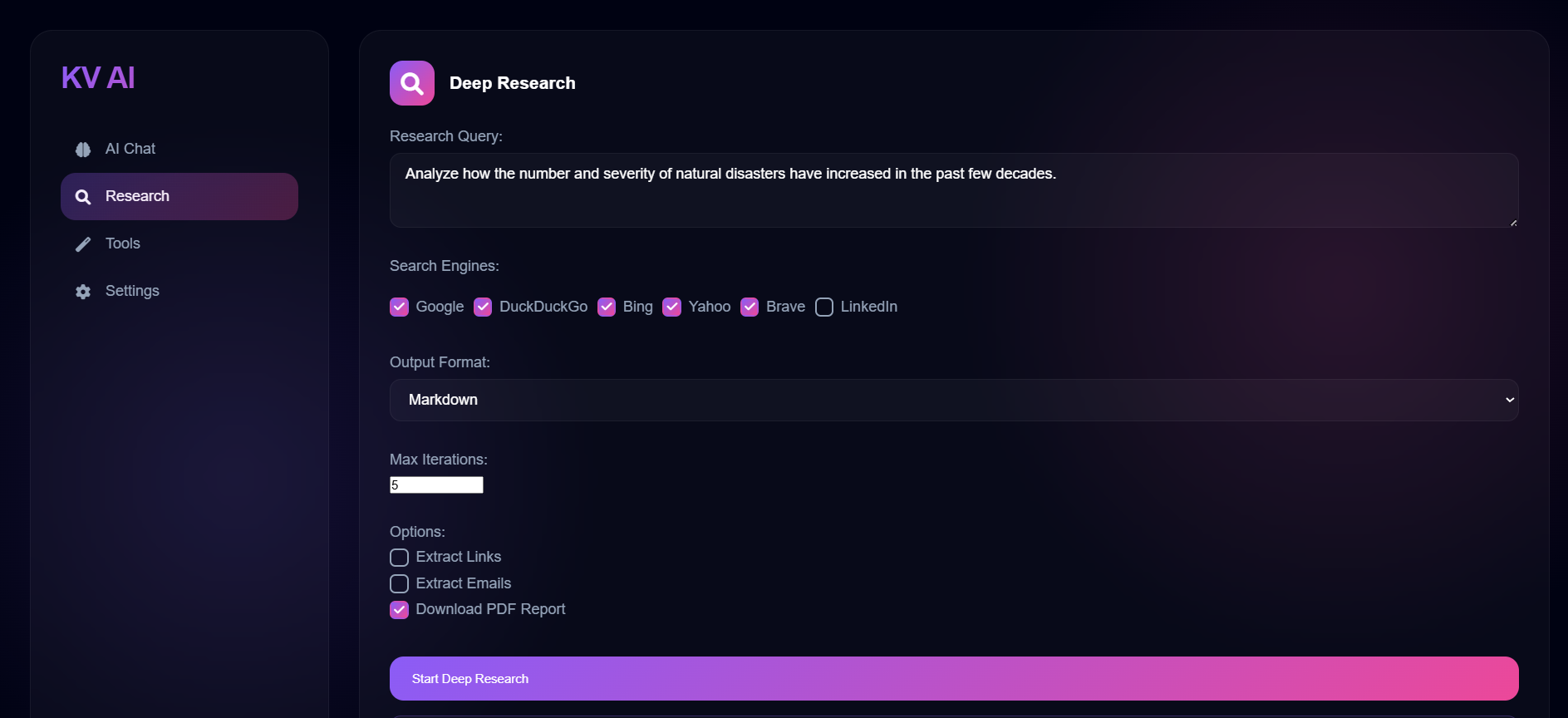AI Deep Research Tool