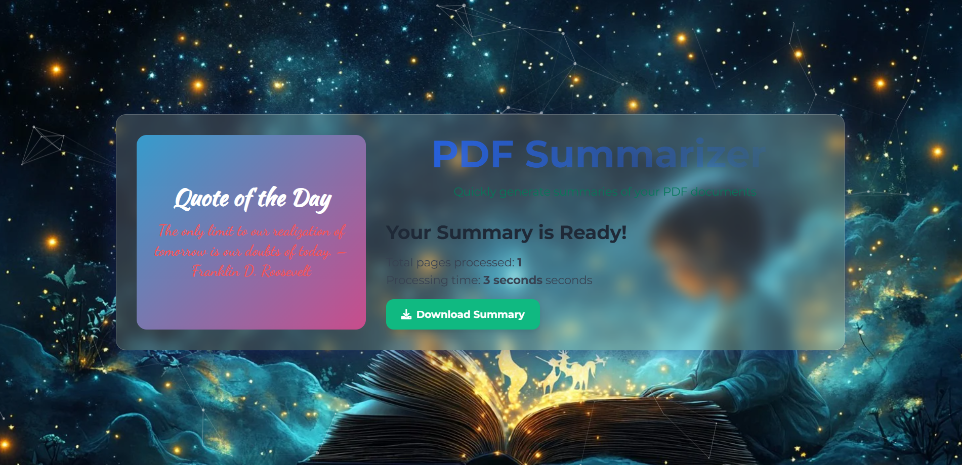 Intelligent Document Summarizer